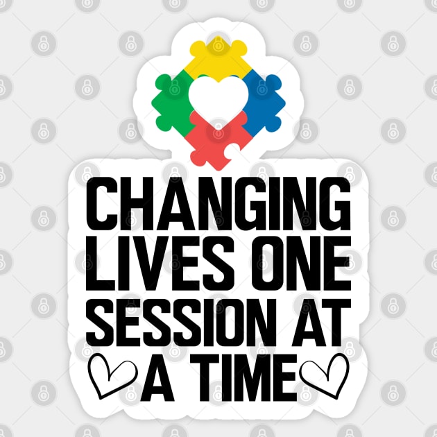 RBT - Changing lives on session at a time Sticker by KC Happy Shop